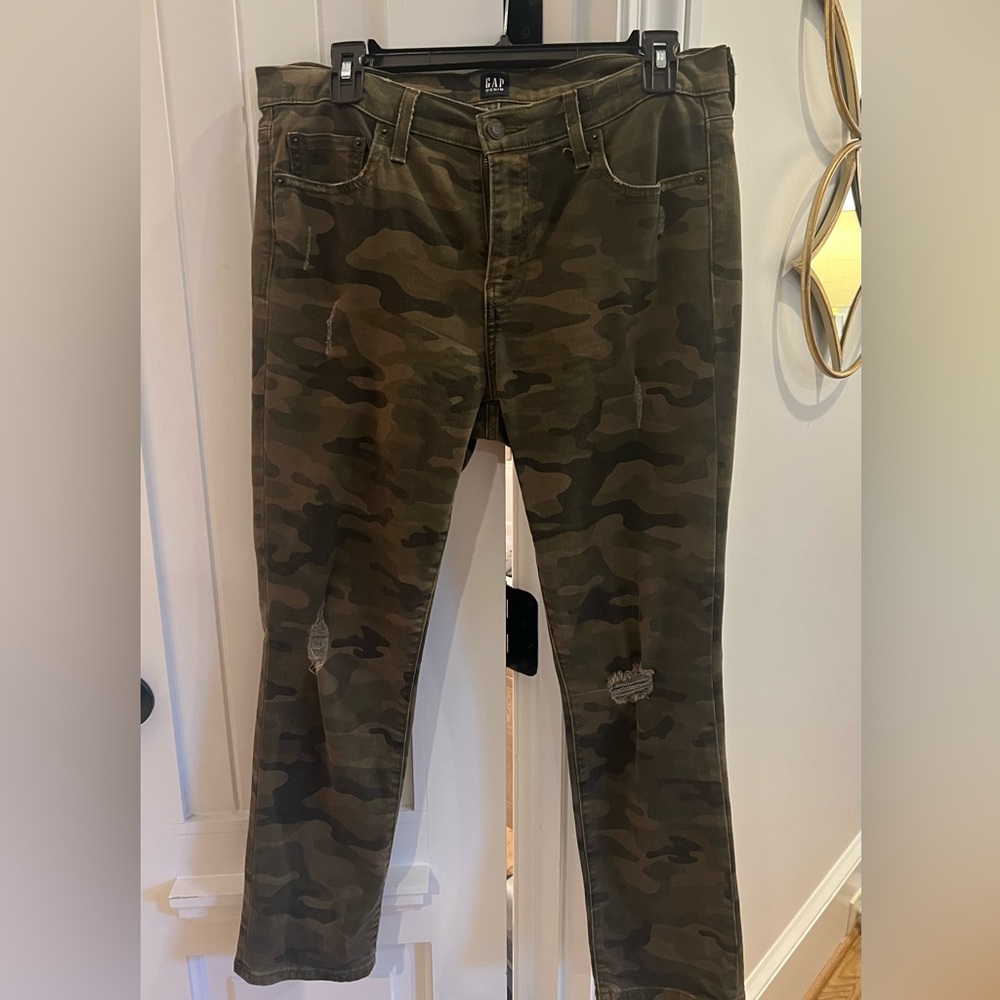 Gap camo best girlfriend jeans